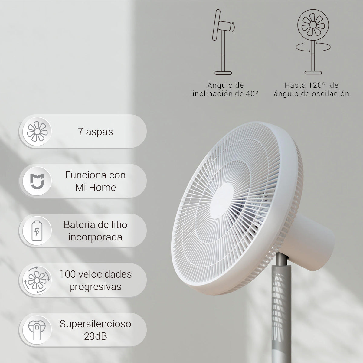 Smartmi Standing Fan 2S - Ventilador de pie inteligente – Smartmi España